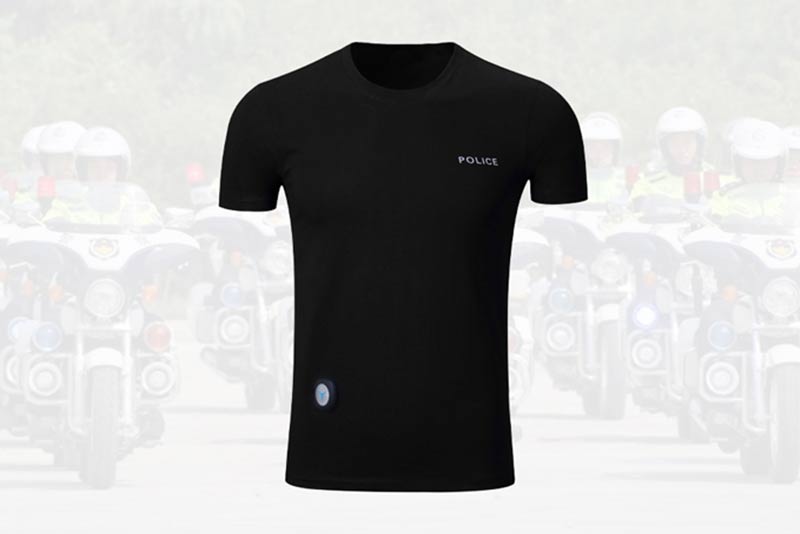 Ein Taillenpuls T-T-Shirt speziell für Verkehrspolizisten und Radfahrer